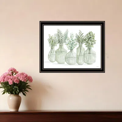 Hivvago Simply Sage Black Framed Print Wall Art