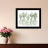 Hivvago Simply Sage Black Framed Print Wall Art In Black
