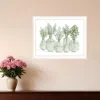 Hivvago Simply Sage White Framed Print Wall Art In Green