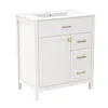 Hivvago Single Bathroom Vanity With 2 Drawers And 1 Door