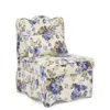 Hivvago Single Flannel Dining Chair With Soft Cushion And Backrest In Neutral