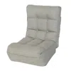 Hivvago Single Seater Japanese Style Thick Cushioned Lazy Tatami Recliner Sofa - Gray In Gray