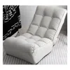 Hivvago Single Seater Japanese Style Thick Cushioned Lazy Tatami Recliner Sofa - Gray