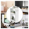 Hivvago Slim Rolling 3-tier Bathroom Mobile Shelving Cabinet Wih Handle