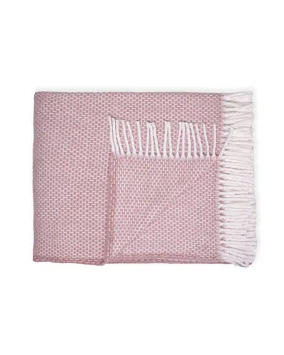Hivvago Soft Dusty Rose Links Pattern Throw Blanket