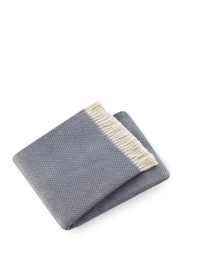 Hivvago Soft Slate Gray Links Pattern Throw Blanket