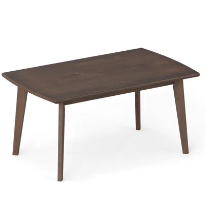 Hivvago Solid Wood Modern Coffee Table With Tapered Legs