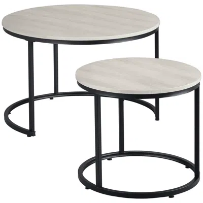 Hivvago Space-saving Nesting Coffee Table Set Of 2