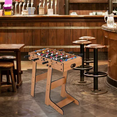 Hivvago Space Saving Table Football With Durable Handle And 2 Footballs