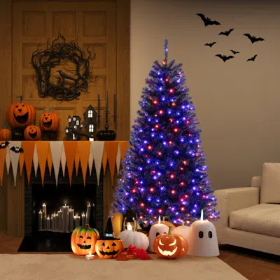 Hivvago Spooky 6ft Artificial Christmas Tree With Multi-mode Lights & Haunting Sounds