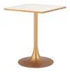 Hivvago Spot Bistro Table Beige & Gold In Gold