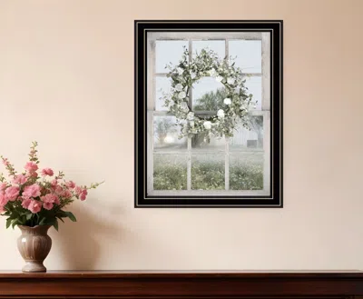 Hivvago Spring Farm View Black Framed Print Wall Art In Multi