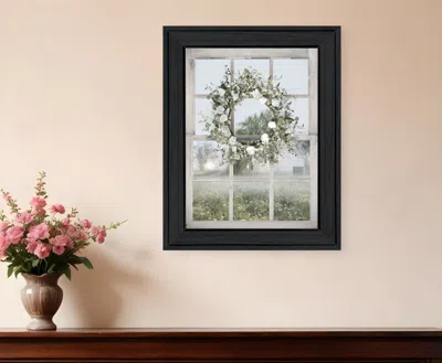 Hivvago Spring Farm View Black Framed Print Wall Art