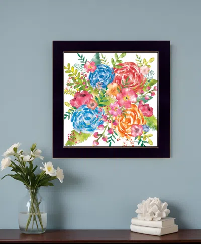 HIVVAGO SPRING FLORAL BLACK FRAMED PRINT WALL ART