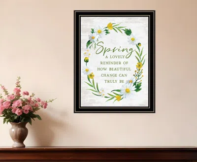 HIVVAGO SPRING REMINDER BLACK FRAMED PRINT WALL ART