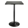 Hivvago Square Dining Table Black