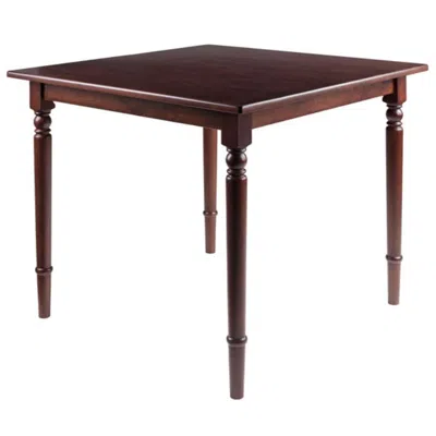 Hivvago Square Dining Table Walnut In Brown