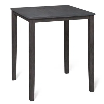 Hivvago Square Dining Table With Solid Wood Frame For 4-person
