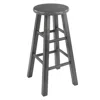 Hivvago Square Leg Counter Stool Rustic Gray