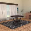 Hivvago Square Shaped Wooden Counter Height Table With Bottom Shelf Brown In Brown