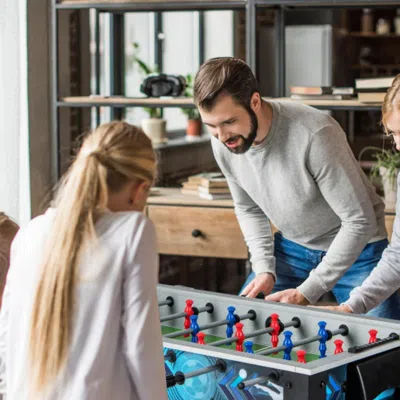 Hivvago Stable Soccer Table Game With 2 Footballs For All Ages