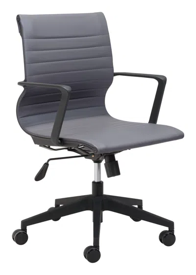 Hivvago Stacy Office Chair Dark Gray In Black