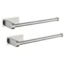 Hivvago Stainless Steel Paper Towel Holders For Kitchen - 2 Pack, Self-adhesive Or Screw Mount In Multi