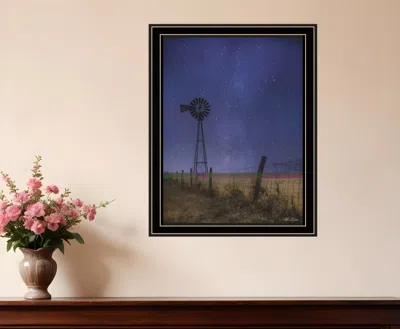 Hivvago Starlit Night Black Framed Print Wall Art