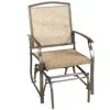 Hivvago Steel Frame Garden Swing Single Glider Chair Rocking Seating