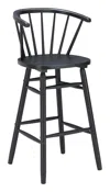 Hivvago Stenger Barstool (set Of 2) Black In Multi