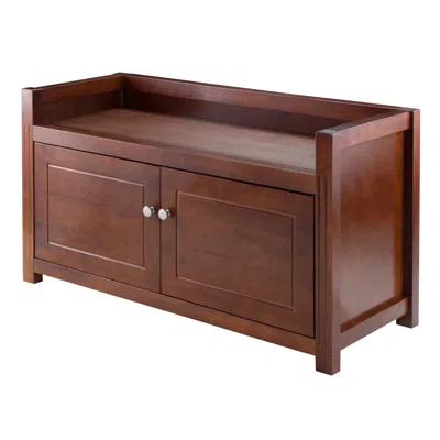 Hivvago Storage Bench Walnut In Brown