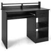 Hivvago Study Laptop Table With Drawer And Keyboard Tray-black