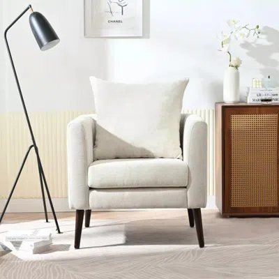 Hivvago Stylish Chenille Upholstered Barrel Chair
