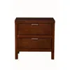 Hivvago Subtle Finish Selectwood Nightstand, Brown