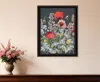 Hivvago Summer Garden Buzz Black Framed Print Wall Art In Multi