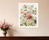 Hivvago Summer Wildflowers For You White Framed Print Wall Art In Multi