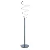 Hivvago Sun 58 Inch Floor Lamp, Accent Twisted Modern Design, Led Chrome Base In Blue