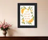 Hivvago Sun Shine On My Mind Black Framed Print Wall Art In Orange