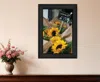 Hivvago Sunflower Bouquet Black Framed Print Wall Art In Multi