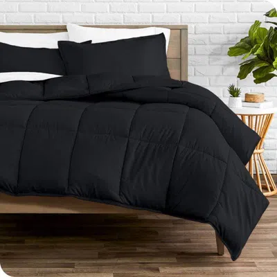Hivvago Super Soft Lightweight Down Alternative Comforter Set In Black
