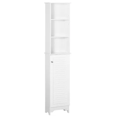 Hivvago Tall Freestanding Bathroom Storage Cabinet 3-tier Adjustable Shelf