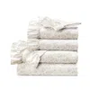Hivvago Tan White Floral Ruffle Polyester 6 Piece Sheet Set In Neutral