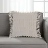 Hivvago Tassel Detailed Gray Throw Pillow In Gray