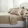 Hivvago Taupe 100-percent Egyptian Cotton 1000 Thread Count 4-piece Sheet Set In Neutral