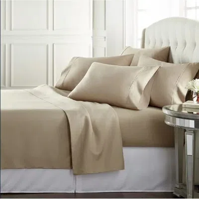 Hivvago Taupe 100-percent Egyptian Cotton 1000 Thread Count 4-piece Sheet Set In Neutral