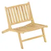 Hivvago Teak Wood Outdoor Reclining Chair With Comfortable Backrest In Neutral
