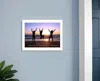 Hivvago Teamwork White Framed Print Wall Art In White