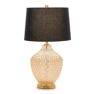 Hivvago Textured Glass Lamp 28.5"h In Multi