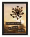 Hivvago The First Day Black Framed Print Wall Art In Brown
