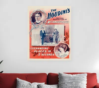 HIVVAGO THE HOUDINI'S METAMORPHOSIS VINTAGE MAGIC UNFRAMED PRINT WALL ART